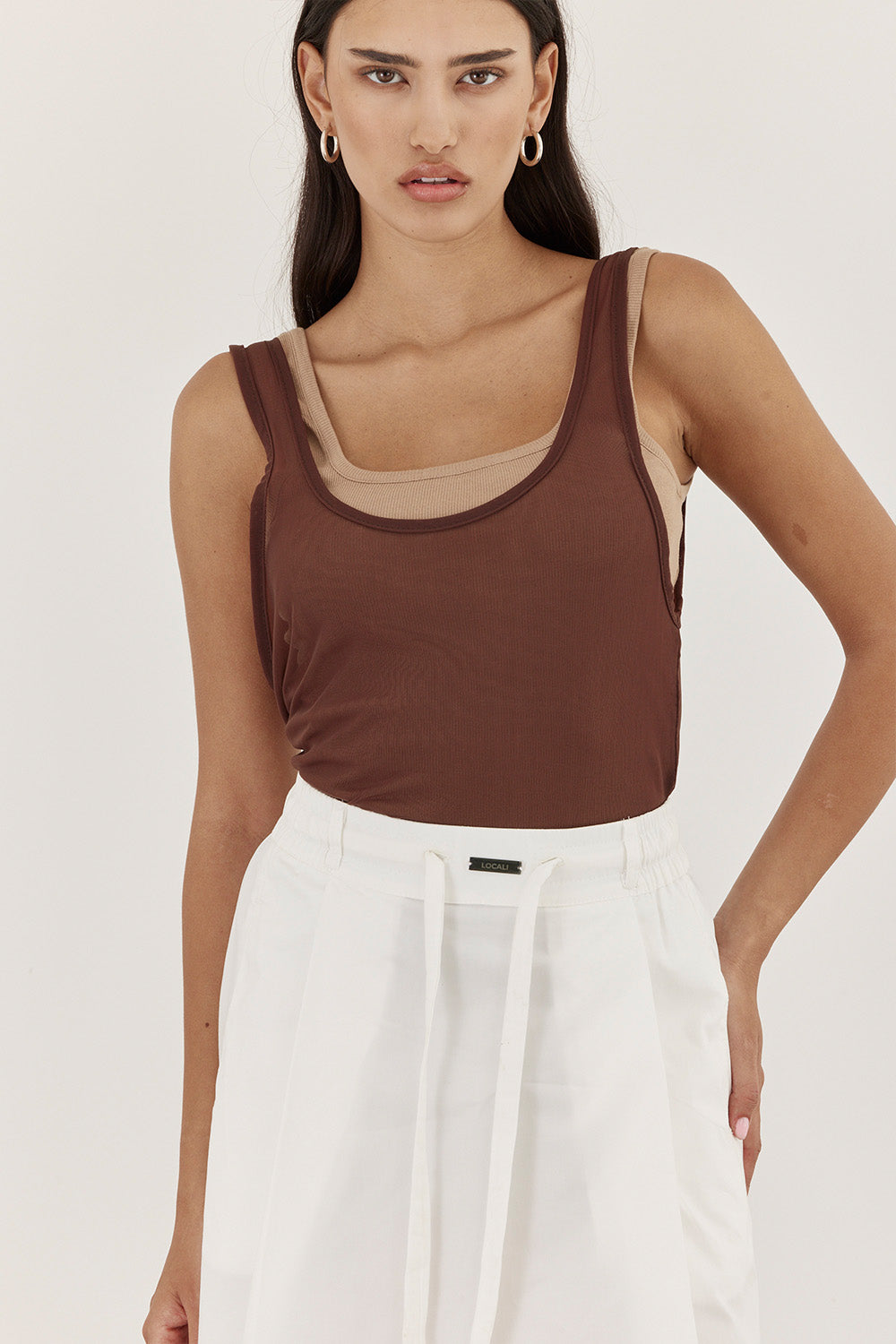 AMI BROWN+CAMEL TANK
