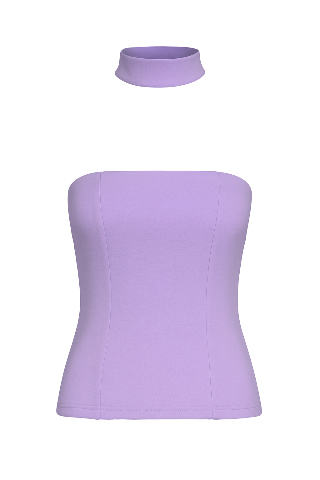PURPLE HALTER TOP
