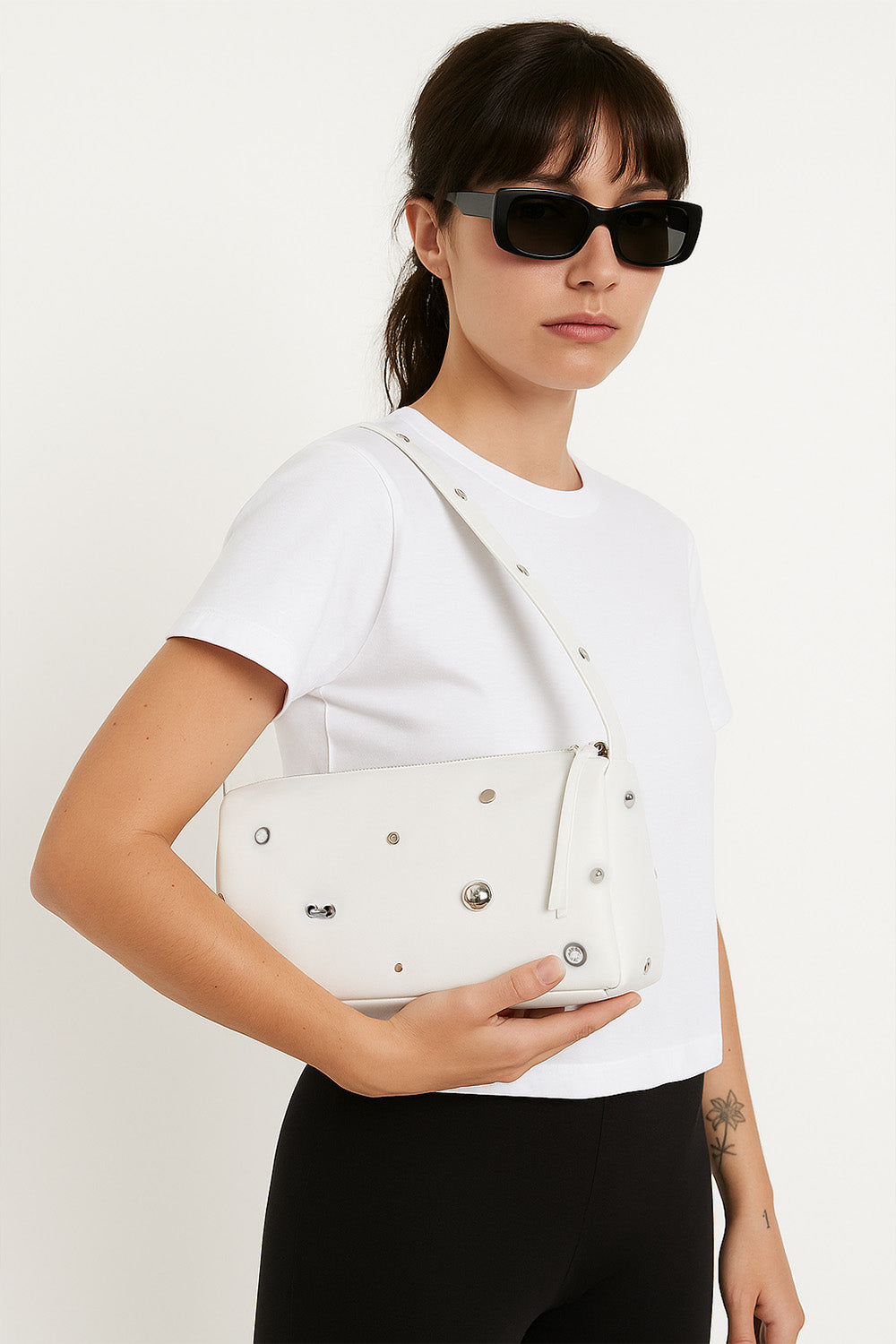 AYA LEATHER BAG – WHITE