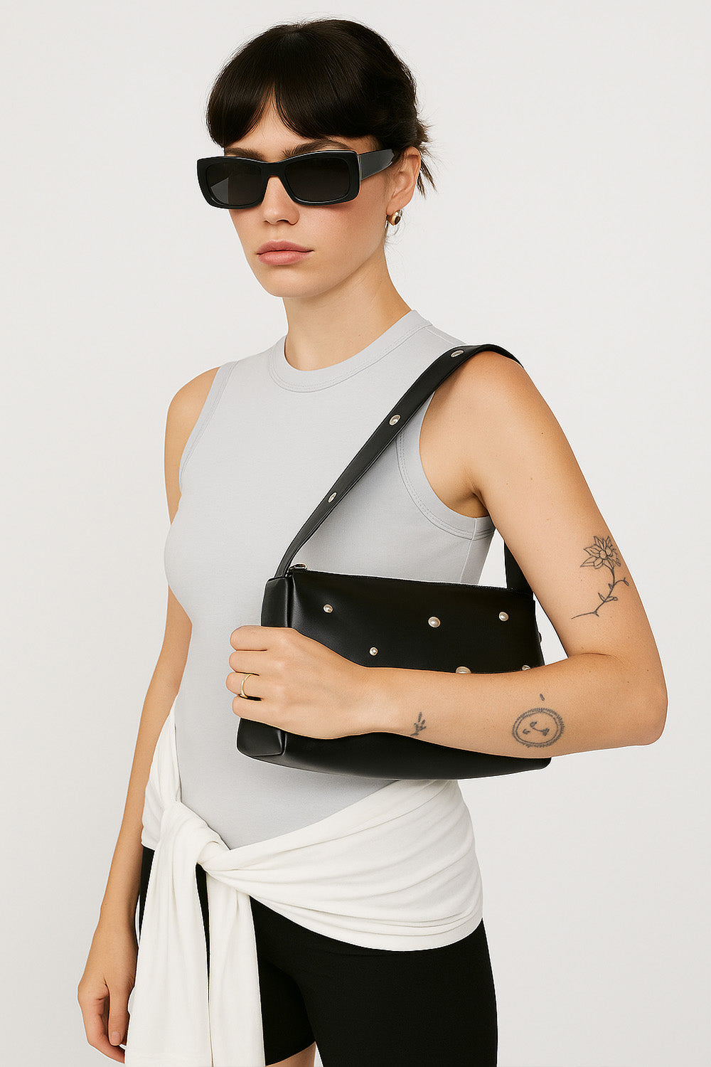 AYA LEATHER BAG – BLACK