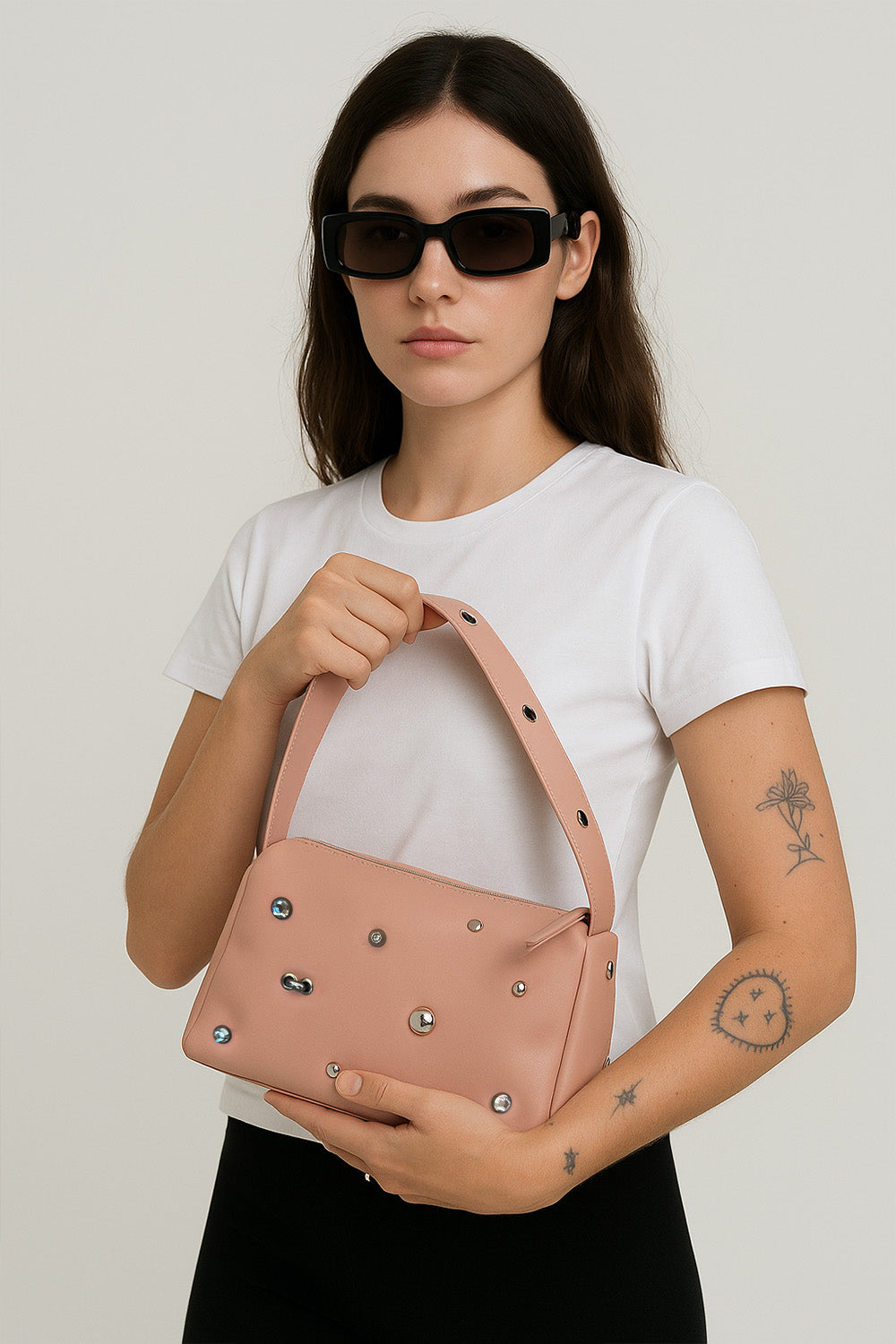 AYA LEATHER BAG – PINK