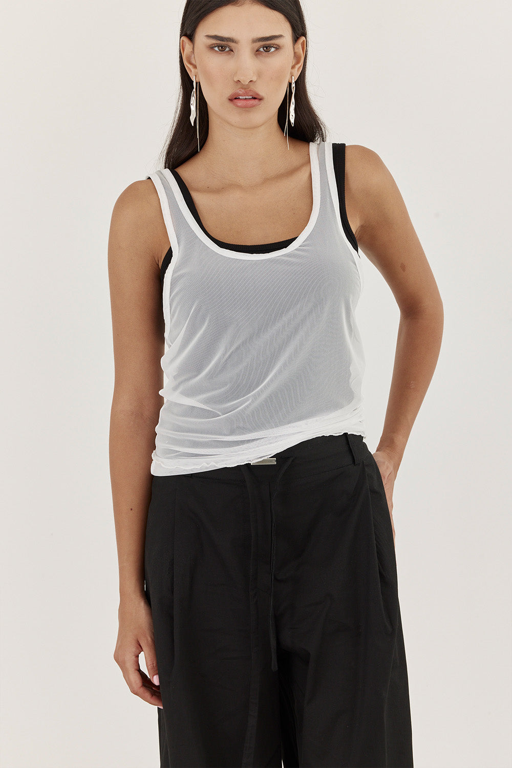 AMI BLACL&WHITE TANK