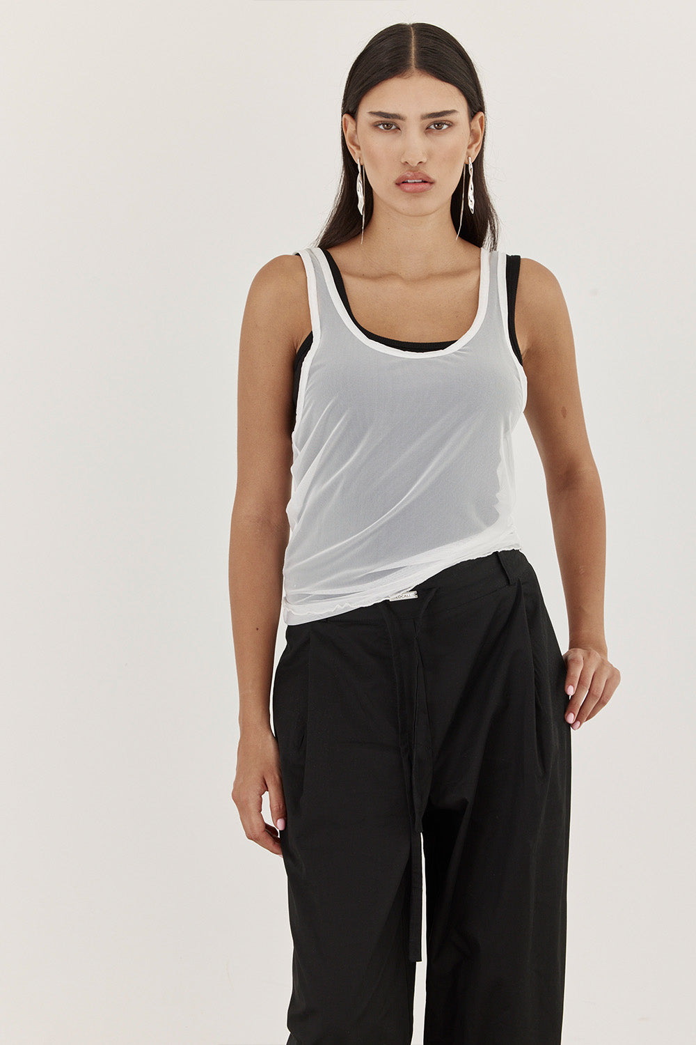 AMI BLACL&WHITE TANK