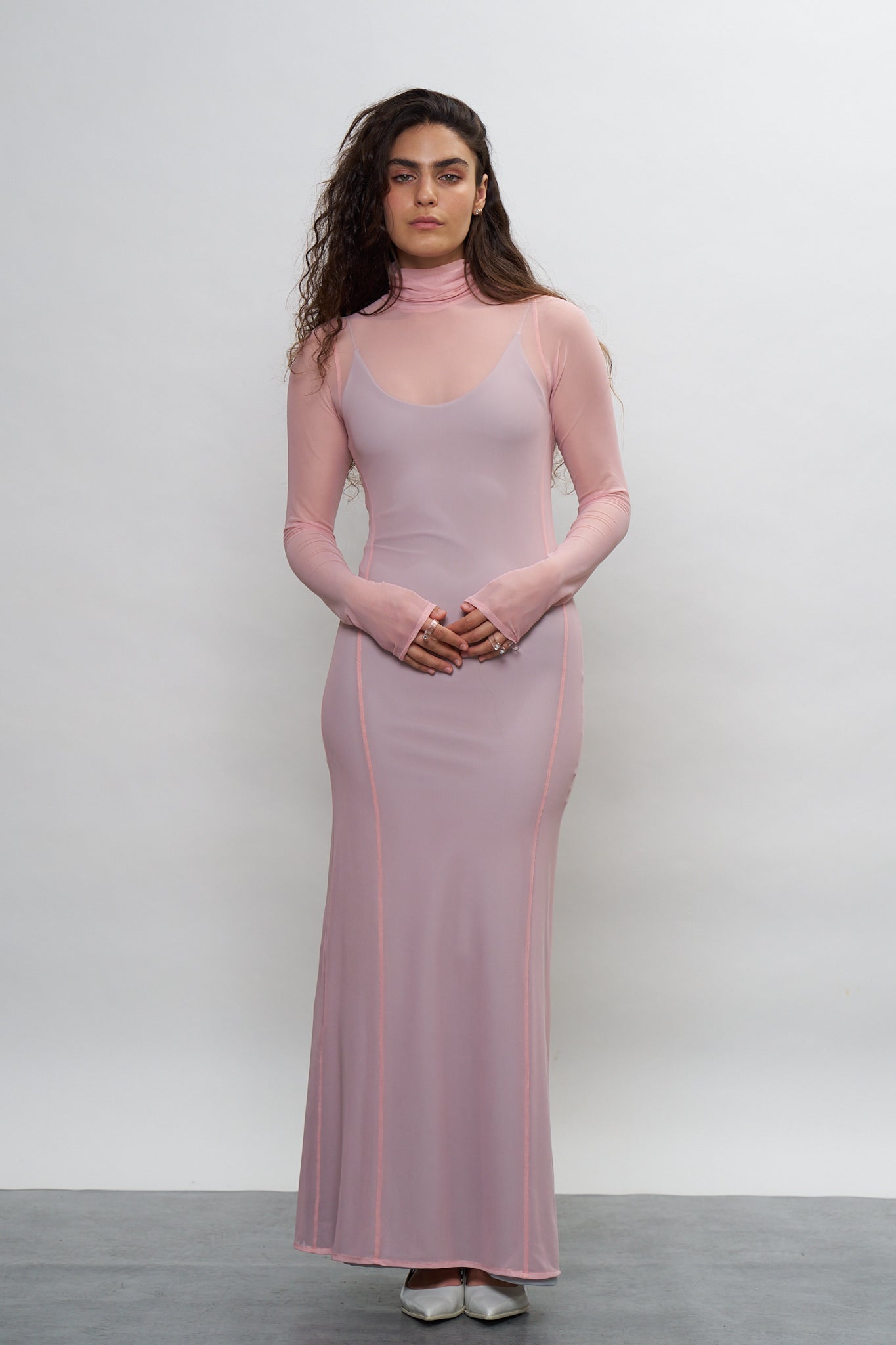 LIGHT PINK CLASSIC MAXI DRESS